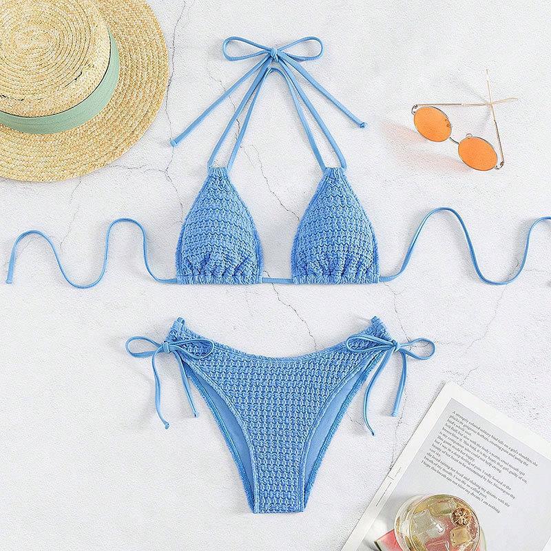 Damer Cropped Bikini med raffinerade snörningar Mirla-Eva Jonsson