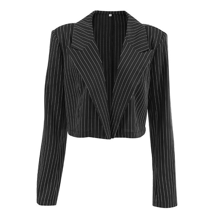 Damer Cropped Blazer i klassiskt randmönster Mirla-Eva Jonsson