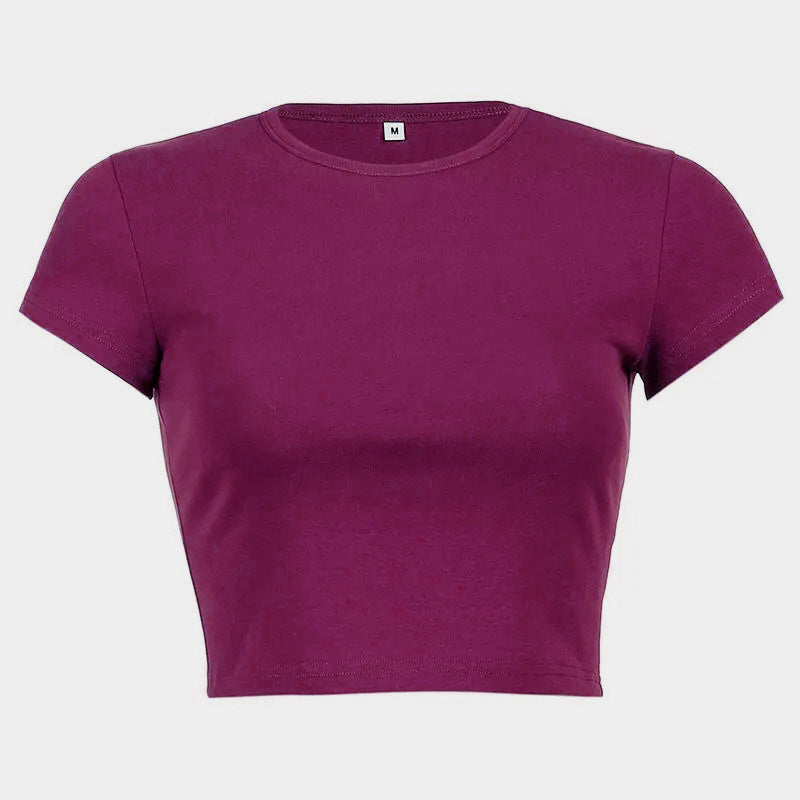 Damer Cropped Classic Fit T-shirt Mirla-Eva Jonsson