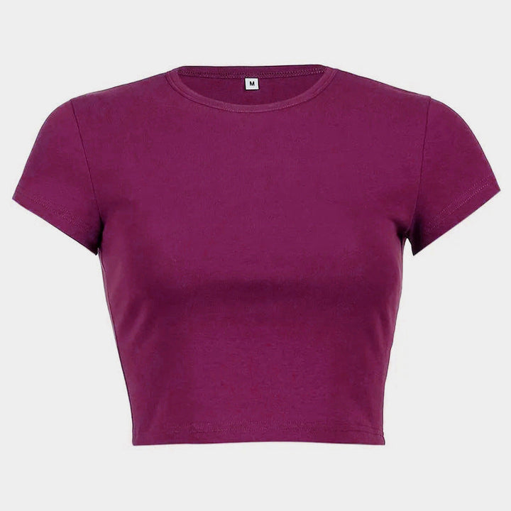 Damer Cropped Classic Fit T-shirt Mirla-Eva Jonsson