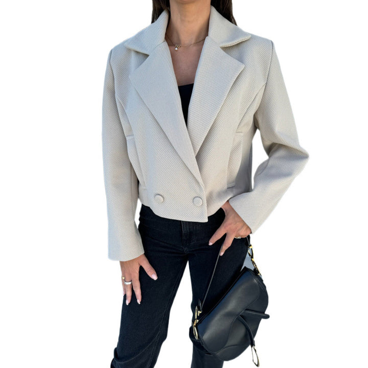 Damer Cropped Dubbelknäppt Blazer Eva Jonsson-Eva Jonsson