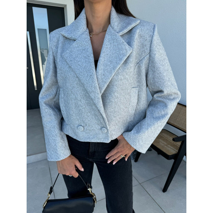 Damer Cropped Dubbelknäppt Blazer Eva Jonsson-Eva Jonsson