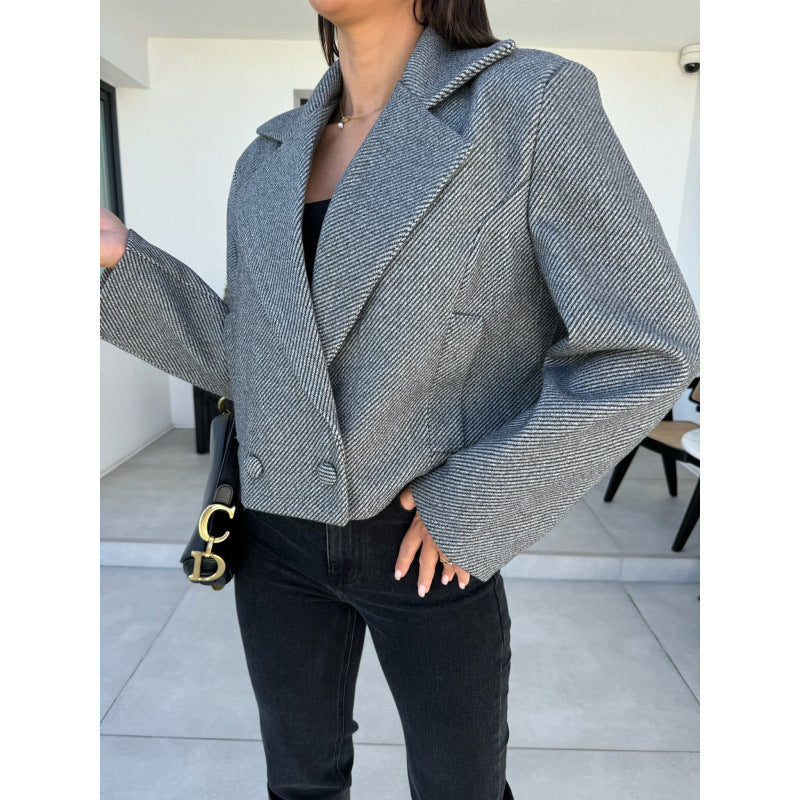 Damer Cropped Dubbelknäppt Blazer Eva Jonsson-Eva Jonsson