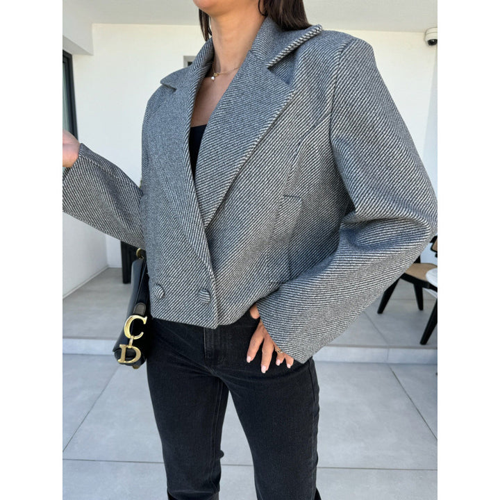 Damer Cropped Dubbelknäppt Blazer Eva Jonsson-Eva Jonsson