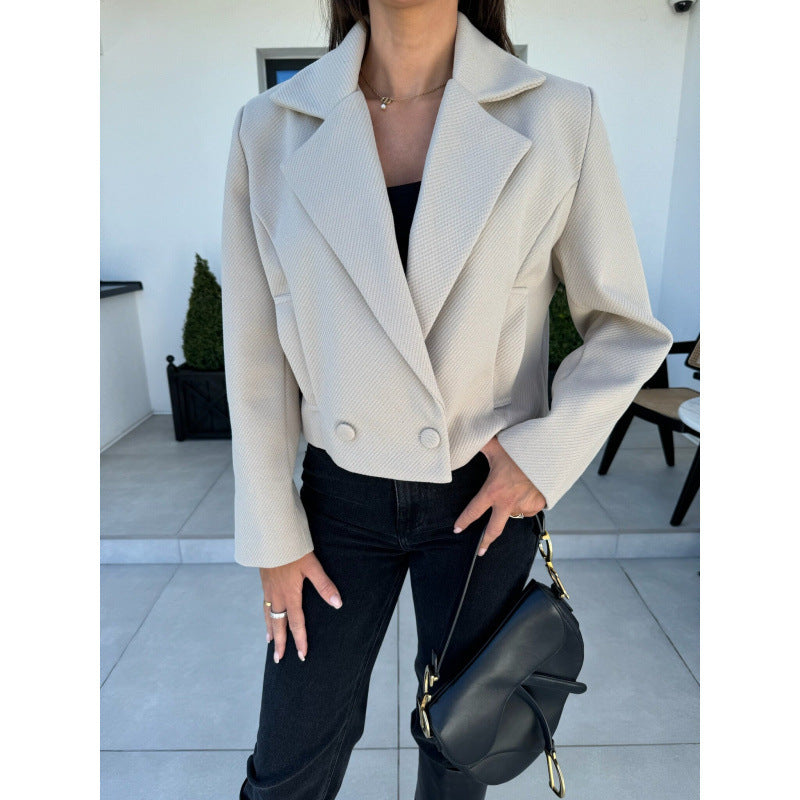 Damer Cropped Dubbelknäppt Blazer Eva Jonsson-Eva Jonsson