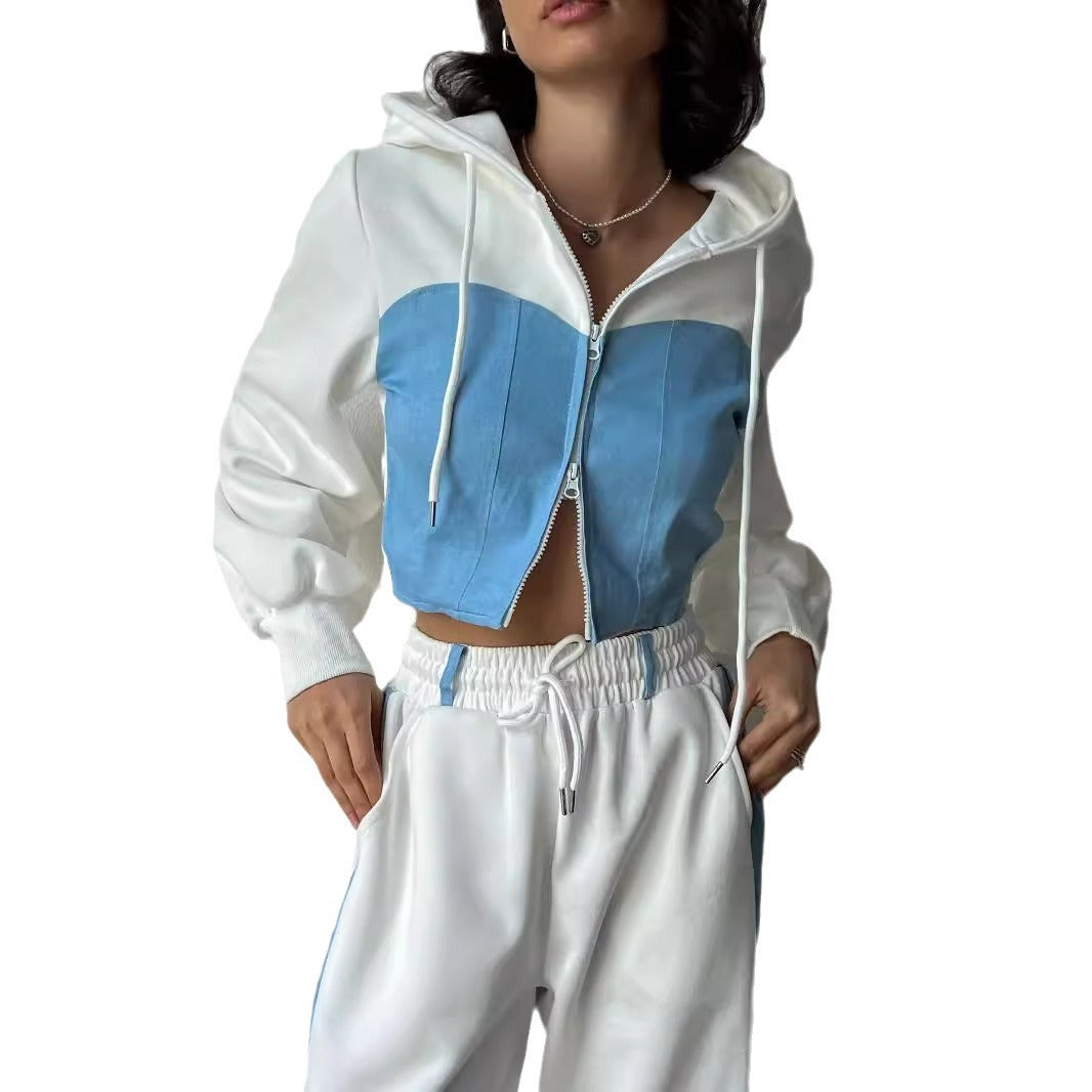 Damer Cropped Hoodie och bekväma Joggingbyxor Mirla-Eva Jonsson
