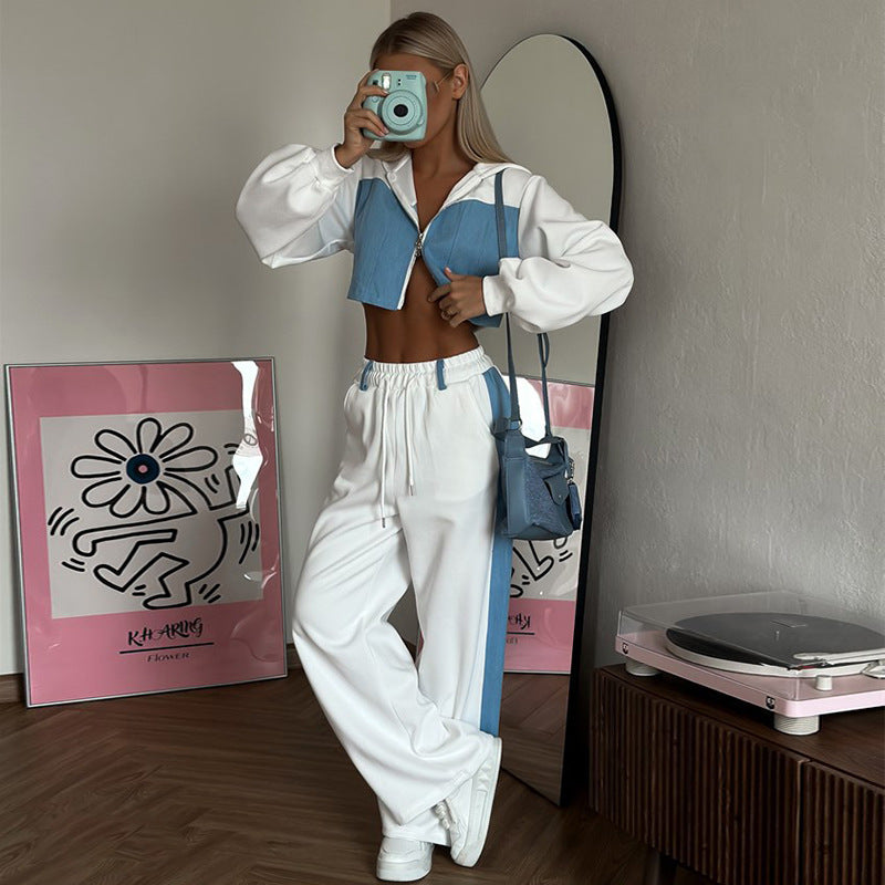 Damer Cropped Hoodie och bekväma Joggingbyxor Mirla-Eva Jonsson