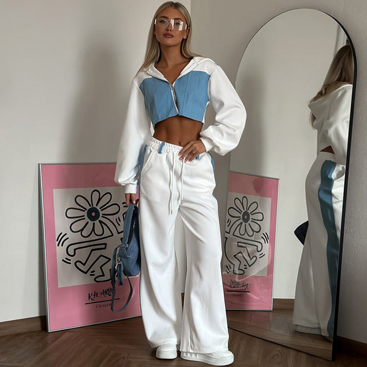 Damer Cropped Hoodie och bekväma Joggingbyxor Mirla-Eva Jonsson
