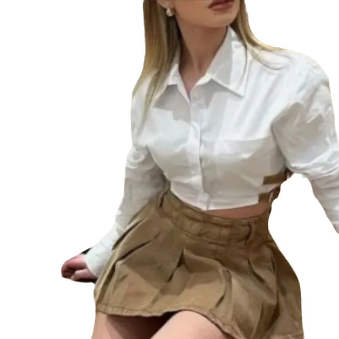 Damer Cropped Skjortklänning med innovativa detaljer Mirla-Eva Jonsson