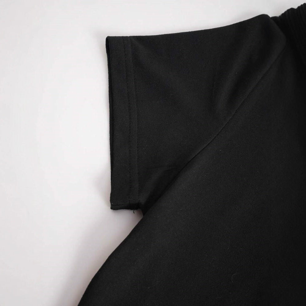 Damer Cropped T-Shirt med kreativt skelettdesign Mirla-Eva Jonsson
