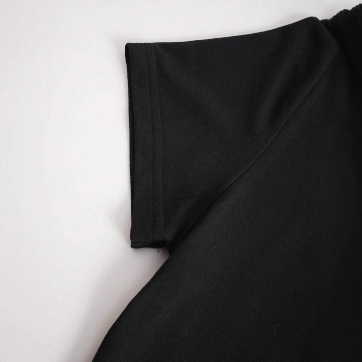 Damer Cropped T-Shirt med kreativt skelettdesign Mirla-Eva Jonsson