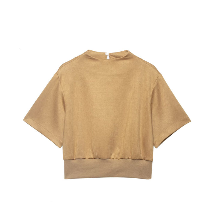 Damer Cropped T-shirt med elegant linning Mirla-Eva Jonsson