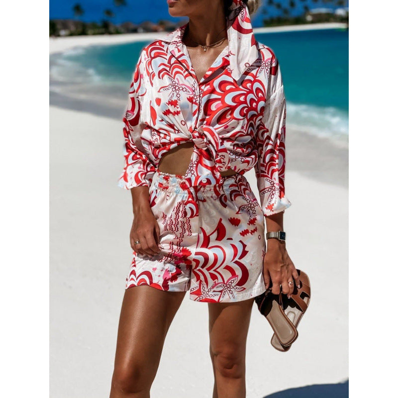 Damer Cropped Tie-Front Strandset Eva Jonsson-Eva Jonsson