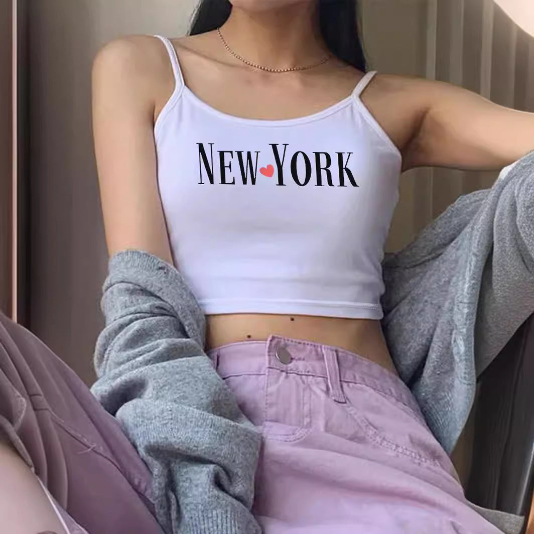 Damer Cropped Top med trendig text Mirla-Eva Jonsson