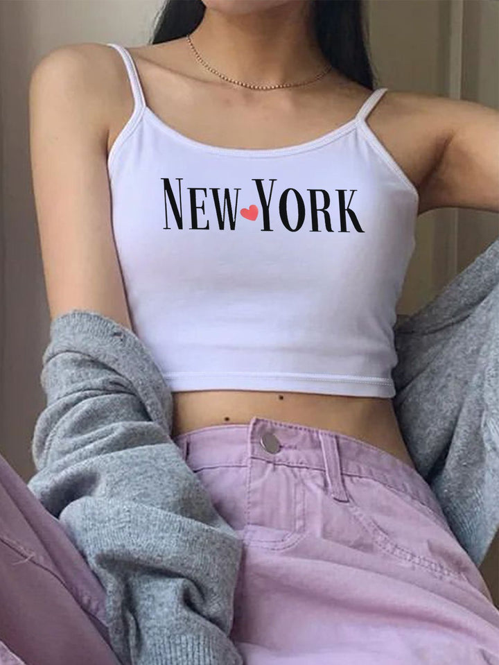 Damer Cropped Top med trendig text Mirla-Eva Jonsson
