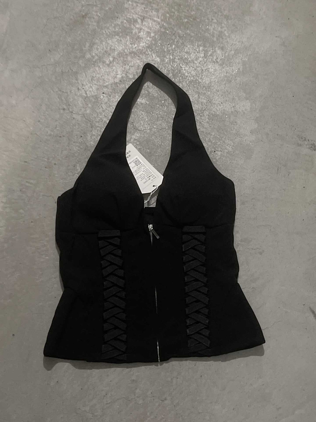 Damer Cropped Topp med raffinerad snördesign Mirla-Eva Jonsson