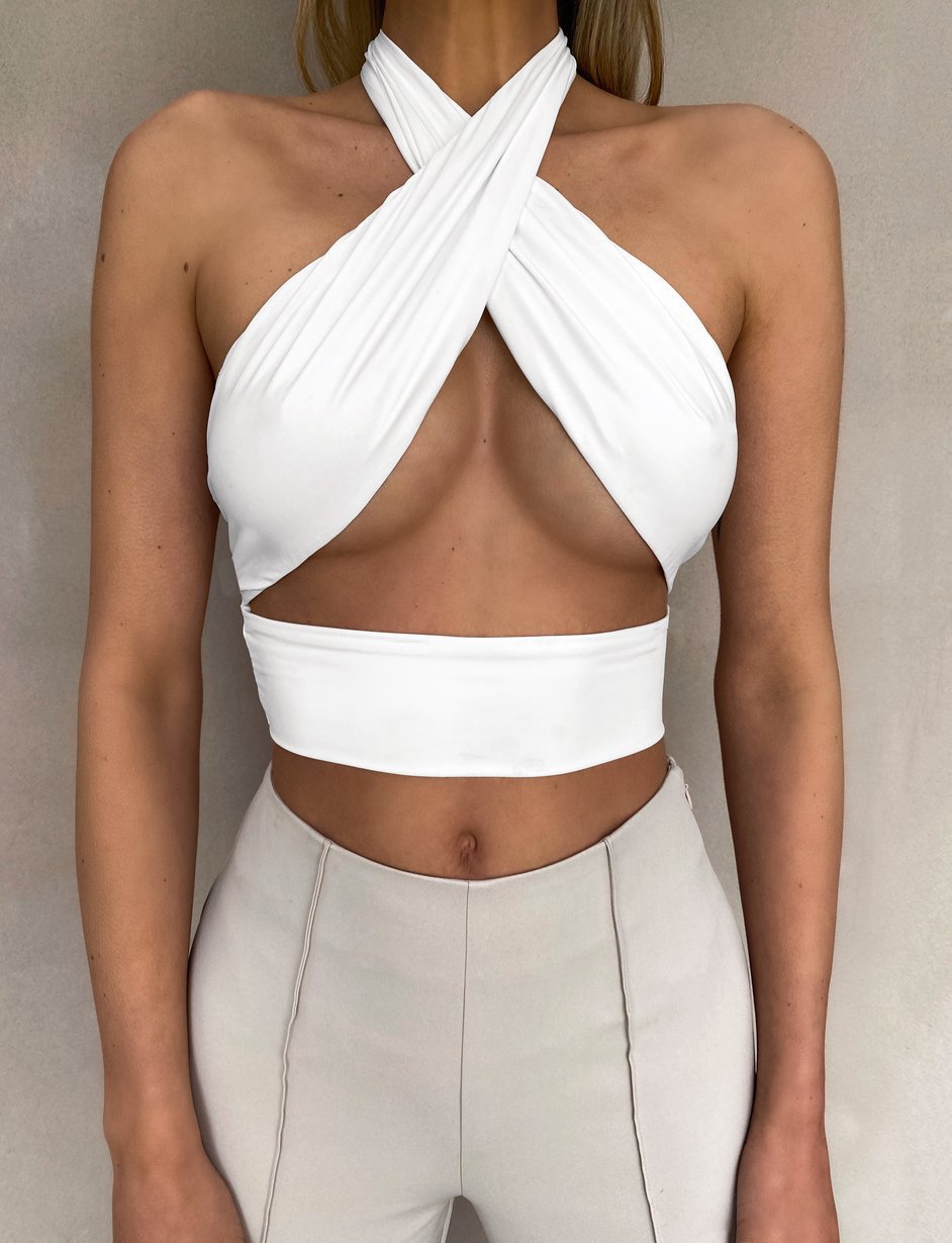 Damer Cropped topp med elegant slingdesign Eva Jonsson-Eva Jonsson