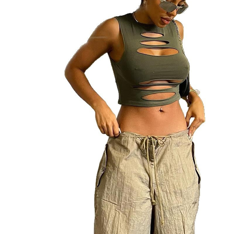 Damer Cut-Out Crop-Top Mirla-Eva Jonsson