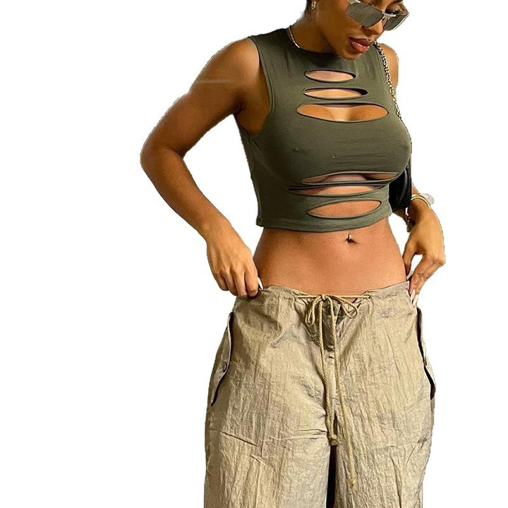 Damer Cut-Out Crop-Top Mirla-Eva Jonsson