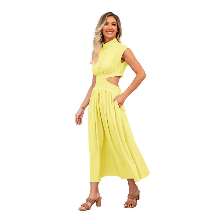 Damer Cut-Out Sommarklänning med Hög Krage Mirla-Eva Jonsson