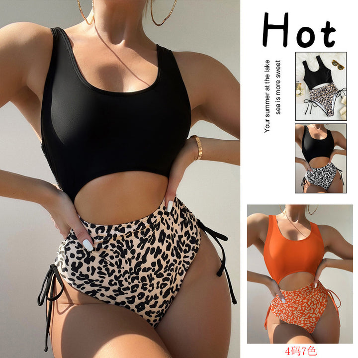 Damer Cut-Out baddräkt med hög midja och djurmönster Mirla-Eva Jonsson