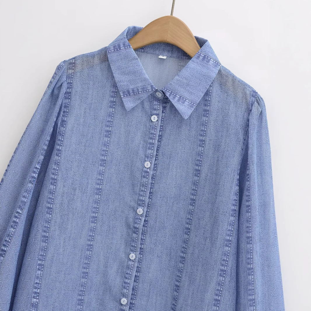 Damer Denim Blus Mirla-Eva Jonsson