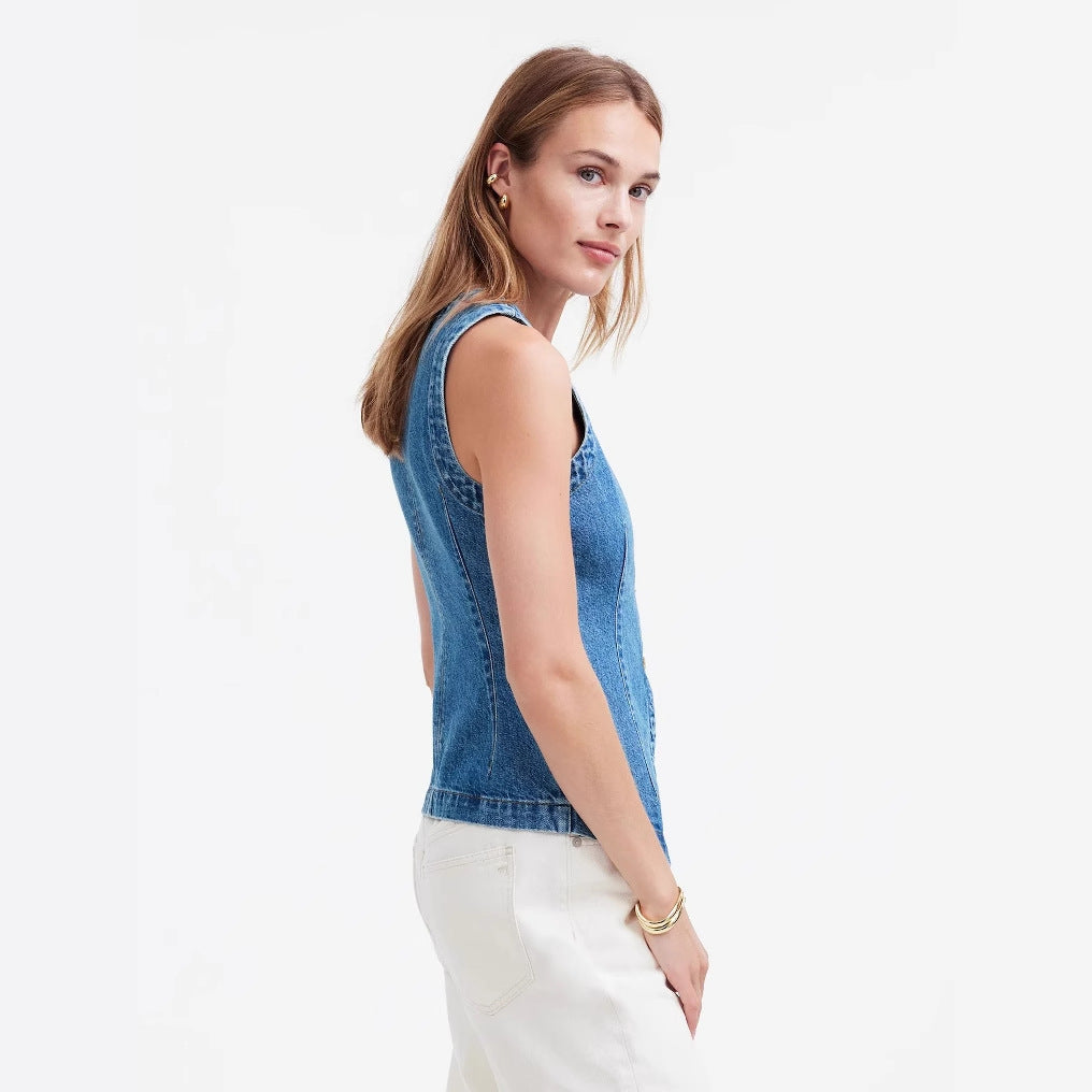 Damer Denim Väst Mirla-Eva Jonsson