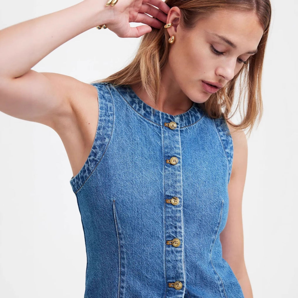 Damer Denim Väst Mirla-Eva Jonsson