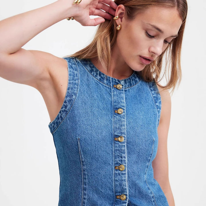 Damer Denim Väst Mirla-Eva Jonsson