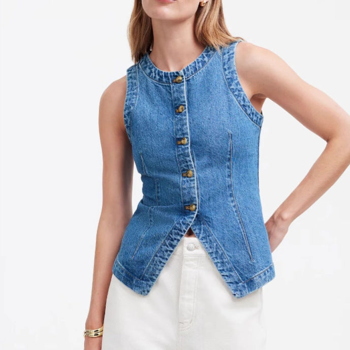 Damer Denim Väst Mirla-Eva Jonsson