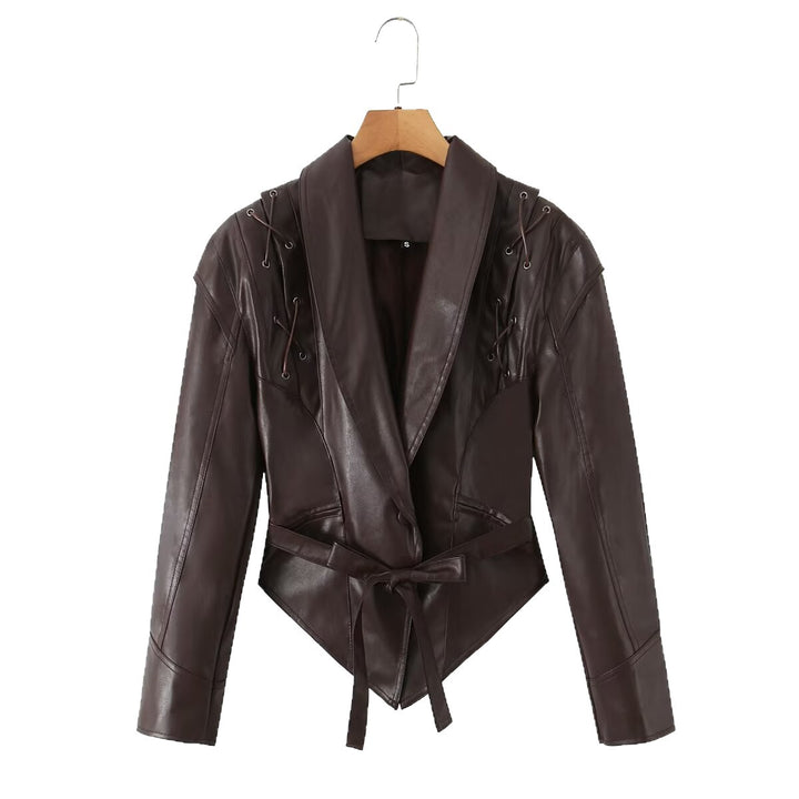 Damer Designer-Läderblazer Mirla-Eva Jonsson