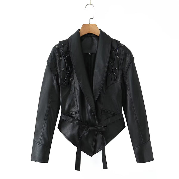 Damer Designer-Läderblazer Mirla-Eva Jonsson