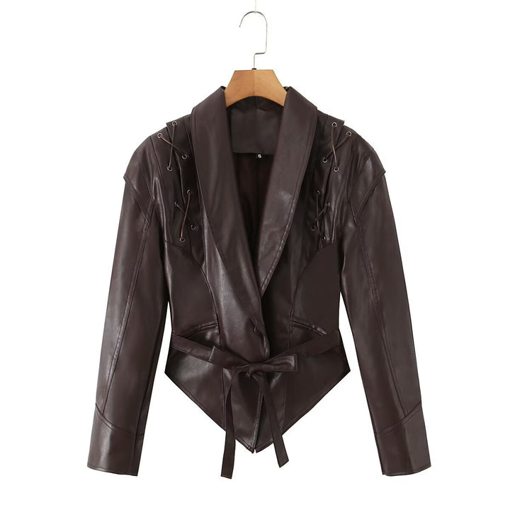 Damer Designer-Läderblazer Mirla-Eva Jonsson