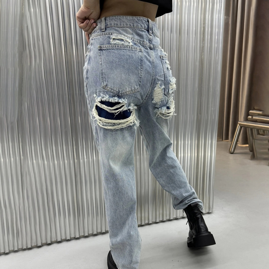 Damer Destroyed Denim-Jeans Mirla-Eva Jonsson