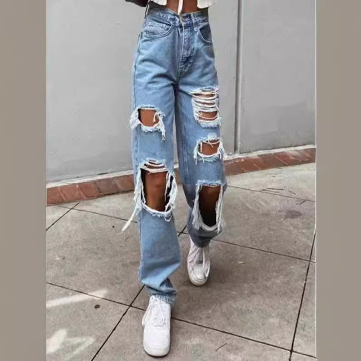 Damer Destroyed Jeans Mirla-Eva Jonsson