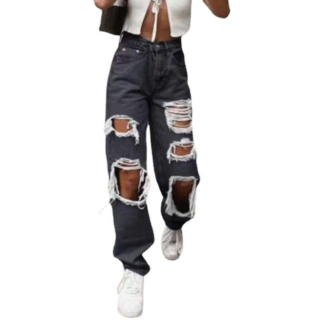 Damer Destroyed Jeans Mirla-Eva Jonsson