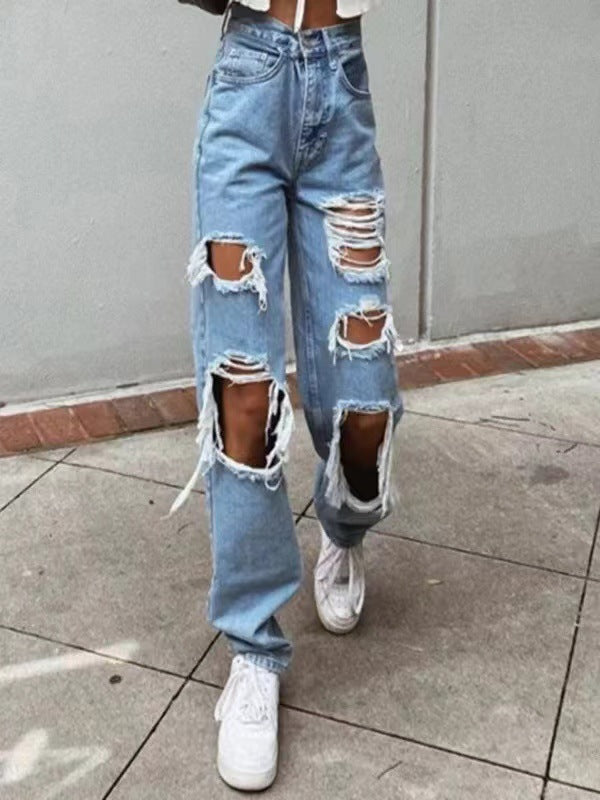 Damer Destroyed Jeans Mirla-Eva Jonsson