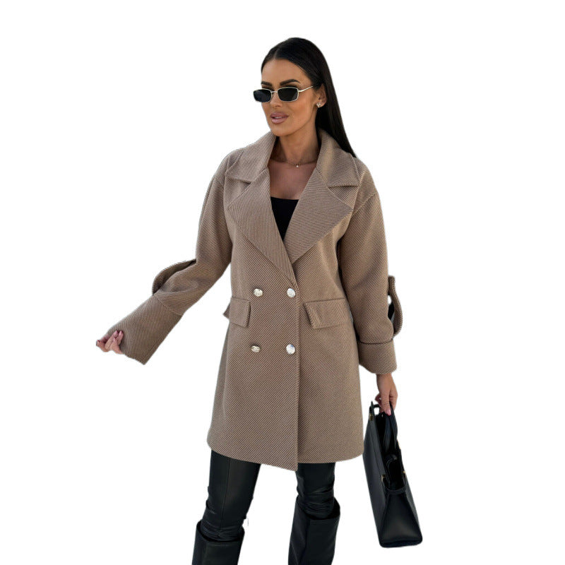 Damer Dubbelknäppt Oversized Blazer Kappa Eva Jonsson-Eva Jonsson