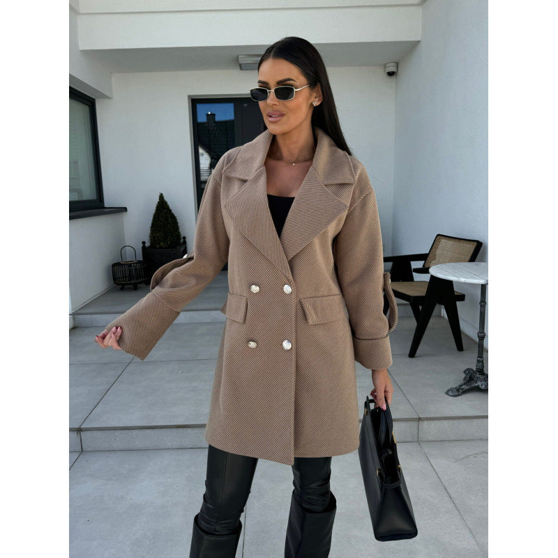 Damer Dubbelknäppt Oversized Blazer Kappa Eva Jonsson-Eva Jonsson