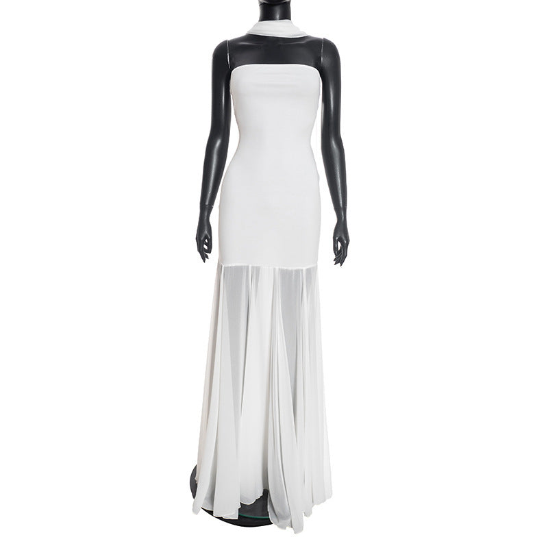 Damer Elegant Aftenkjole med transparente Draperinger Mirla-Eva Jonsson