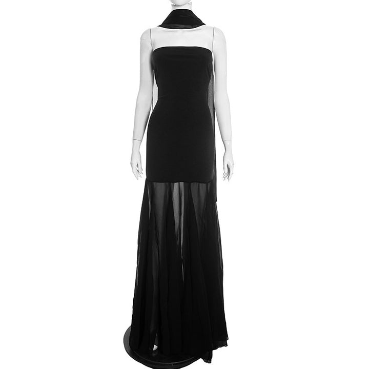 Damer Elegant Aftenkjole med transparente Draperinger Mirla-Eva Jonsson