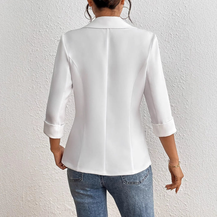 Damer Elegant Blazer med 3/4-ärmar och Smal Passform Mirla-Eva Jonsson