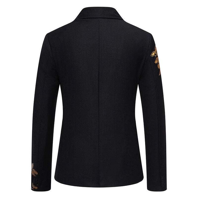 Damer Elegant Blazer med blommönster och sidenfinish Mirla-Eva Jonsson
