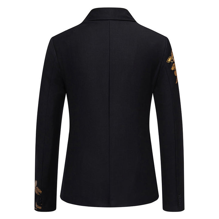 Damer Elegant Blazer med blommönster och sidenfinish Mirla-Eva Jonsson