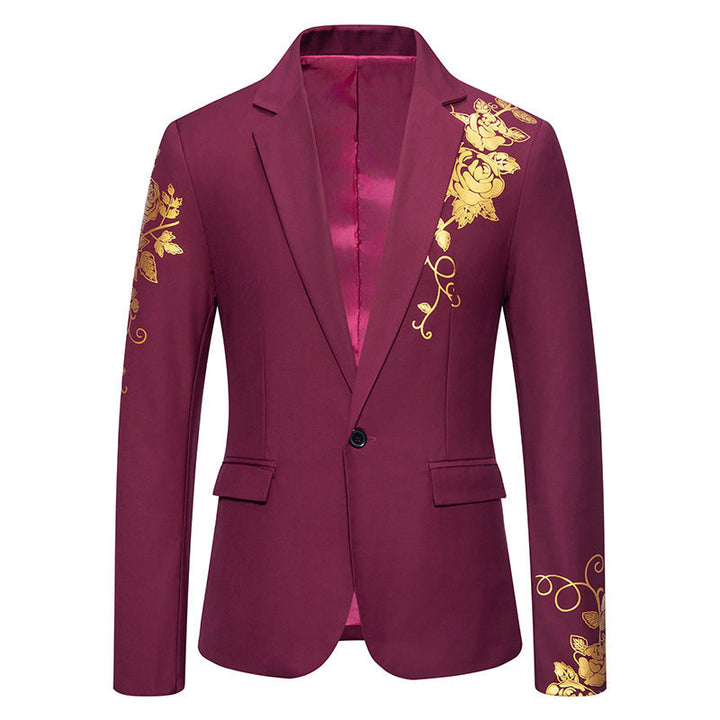 Damer Elegant Blazer med blommönster och sidenfinish Mirla-Eva Jonsson