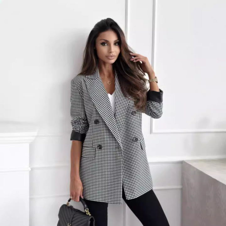 Damer Elegant Blazer med djurmönster Mirla-Eva Jonsson