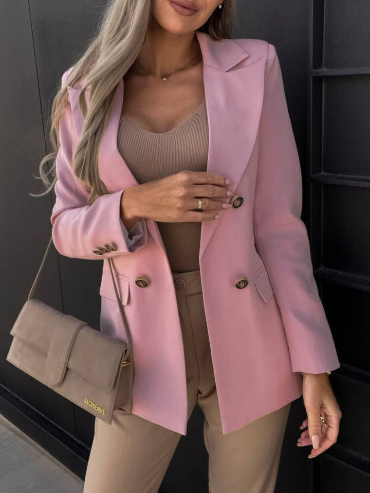 Damer Elegant Blazer med dubbel knappslå Mirla-Eva Jonsson