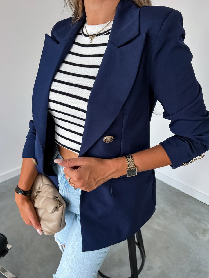 Damer Elegant Blazer med dubbel knappslå Mirla-Eva Jonsson