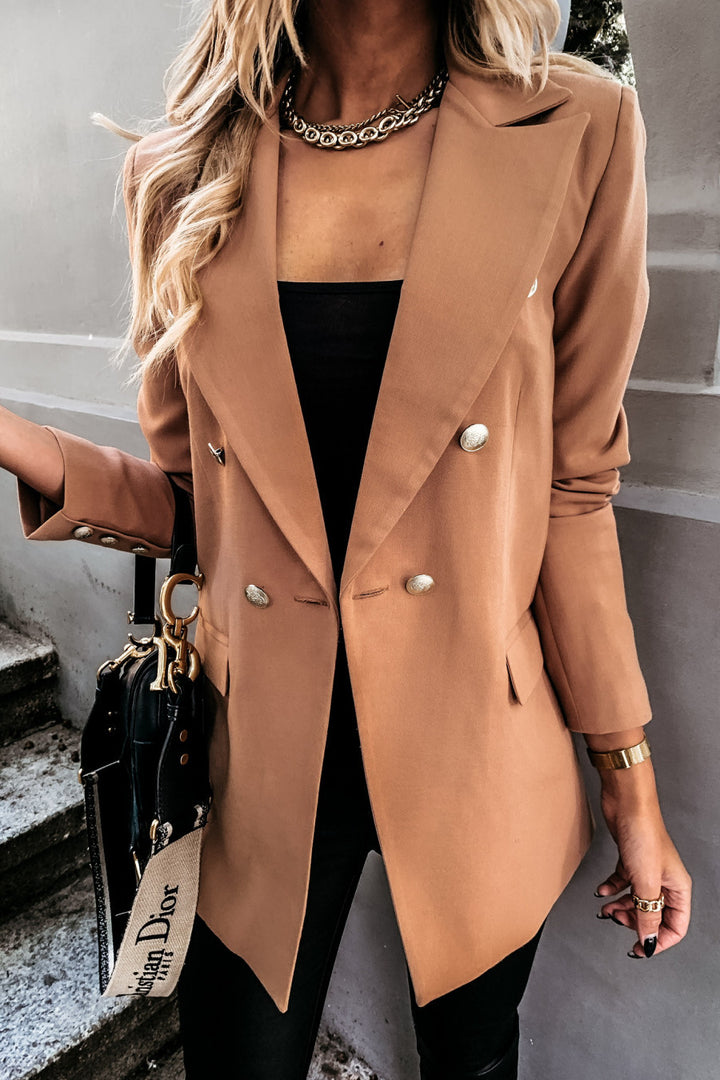 Damer Elegant Blazer med dubbel knappslå och stiliga accenter Mirla-Eva Jonsson