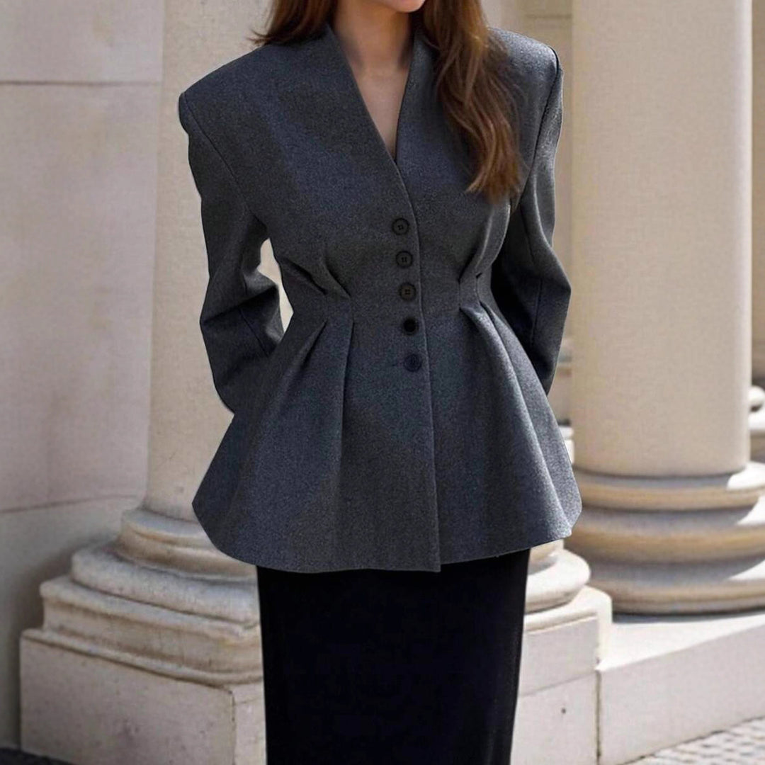 Damer Elegant Blazer med figursydd passform och knapppartier Mirla-Eva Jonsson